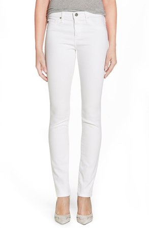 AG 'Harper' Slim Straight Leg Jeans (White) | Nordstrom