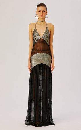 Yuni Embellished Chiffon Maxi Dress By Siedrés | Moda Operandi