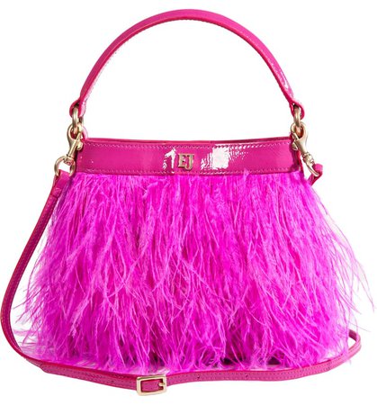 Eric Javits Shindig Ostrich Feather Top Handle Bag | Nordstrom