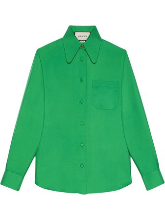 Gucci, point-collar Buttoned Shirt
