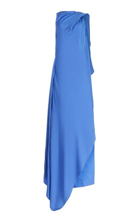 Draped Silk-Twill Maxi Dress By Maison Rabih Kayrouz | Moda Operandi