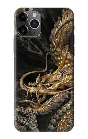 S0426 Gold Dragon Case For iPhone 11 Pro Max