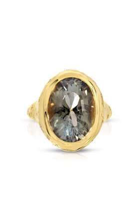 Imogen 18k Yellow Gold Tourmaline, Diamond Ring By Octavia Elizabeth | Moda Operandi