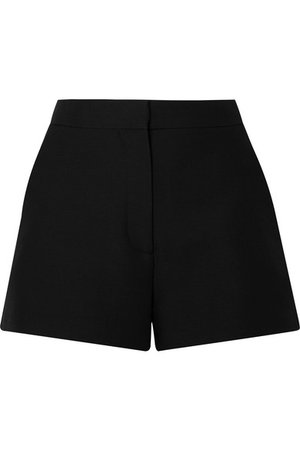 Valentino | wool and silk-blend crepe shorts
