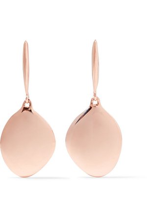 Monica Vinader | Nura rose gold vermeil earrings | NET-A-PORTER.COM
