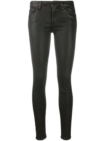 Shop brown 7 For All Mankind low-rise skinny jeans with Express Delivery - Farfetch