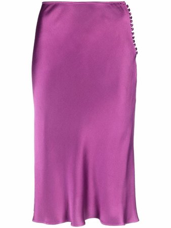 Christian Dior 2001 pre-owned high-waisted satin-finish skirt