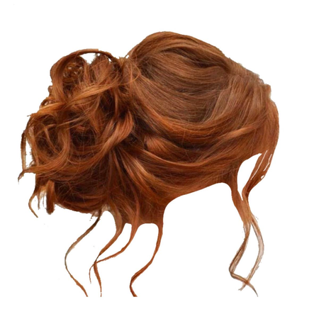 ginger hair in bun