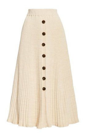 Hettie Ribbed Cotton Maxi Skirt By Anna Quan | Moda Operandi