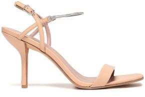 Frankie Chain-trimmed Leather Slingback Sandals
