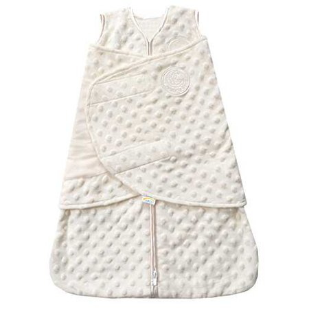 Amazon.com: HALO SleepSack Plush Dot Velboa Swaddle, Cream, Newborn: Baby
