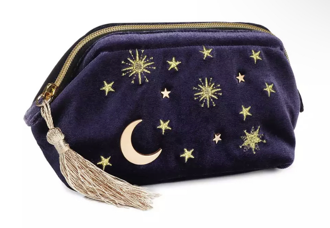 @darkcalista astronomy space moon stars makeup bag png