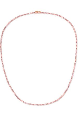 Anita Ko | Hepburn 18-karat rose gold sapphire necklace | NET-A-PORTER.COM