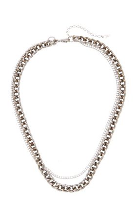 Atomic Crystal-Embellished Sterling Silver Necklace By Maison Irem | Moda Operandi