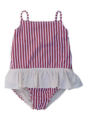 MAYLANA KIDS Rosie Red Stripes One Piece | The Orchid Boutique – OrchidBoutique