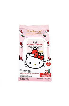 Hello Kitty 3-IN-1 Complete Cleansing Essence-Rich Towelettes - Cooling Peppermint