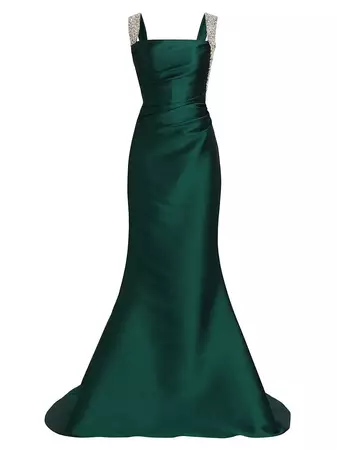 Shop Reem Acra Mikado Pique Gown | Saks Fifth Avenue