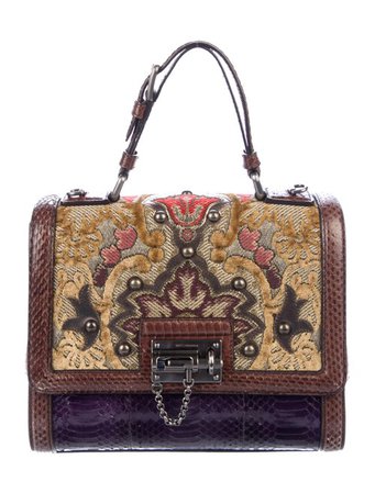 Dolce & Gabbana Snakeskin Baroque Monica Bag - Handbags - DAG128941 | The RealReal