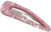 pink glitter hair clip