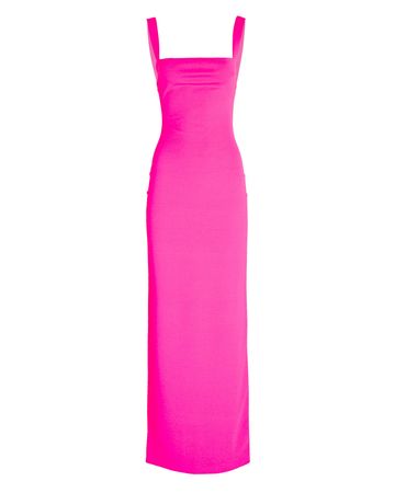 Solace London Joni Crepe Maxi Dress In Pink | INTERMIX®