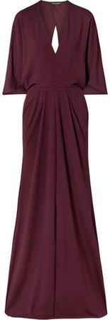 Stretch-crepe Gown - Burgundy