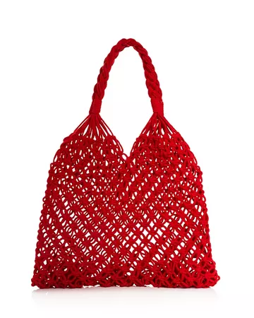 AQUA Net Crochet Tote - 100% Exclusive | Bloomingdale's
