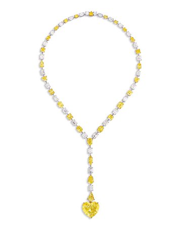 Graff, Yellow Heart Diamond Necklace