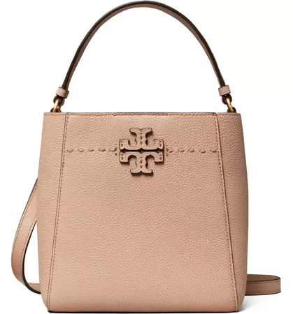 Tory Burch McGraw Small Leather Bucket Bag | Nordstrom
