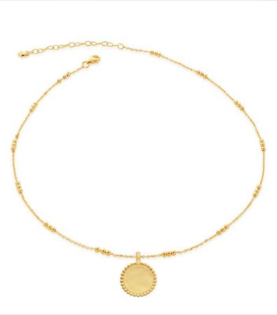 gold coin medallion necklace
