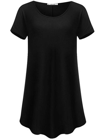Amazon.com: JollieLovin Women's Short Sleeve Loose Fit Flare Hem T Shirt Tunic Top: Gateway