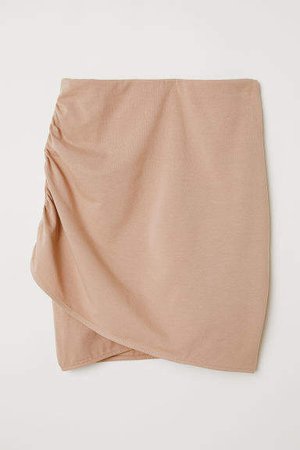 Draped Skirt - Beige