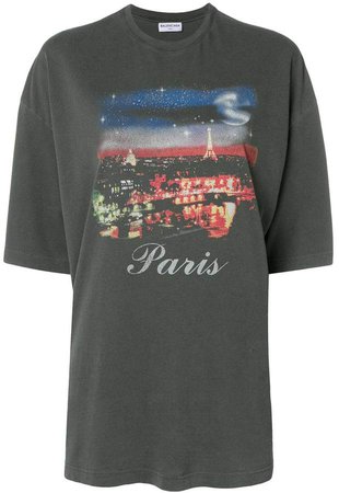 oversized Paris printed T-shirt