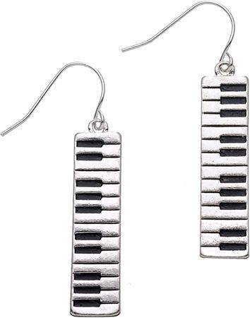 Amazon.com: PammyJ Piano Keyboard Dangle Music Earrings | Piano Gifts For Women: Clothing, Shoes & Jewelry