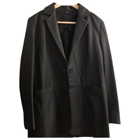 Leather biker jacket Joseph Black size 38 FR in Leather - 9535524