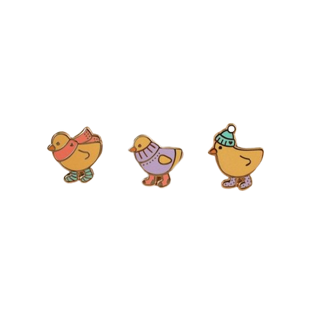 Three Little Ducks Pins // OmgKoneko
