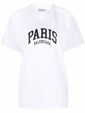 Balenciaga Paris logo cotton T-shirt - FARFETCH