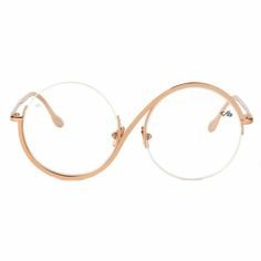 Twisted Spiral Circle Frame Glasses