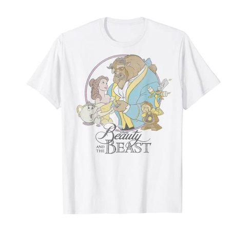 Amazon.com: Disney Beauty And The Beast Classic Group Shot T-Shirt: Clothing