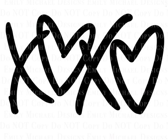 XOXO Valentine Printable Valentines Day PNG Image Sublimation | Etsy