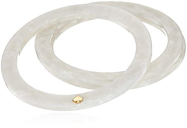 Amazon.com: Kate Spade New York Womens Bangle Bracelet, White: Clothing