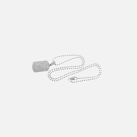 Martine Ali Icy Ball Chain Dogtag Necklace – Kith