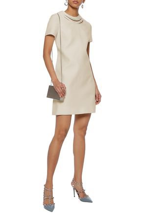 Cutout wool and silk-blend mini dress | VALENTINO | Sale up to 70% off | THE OUTNET