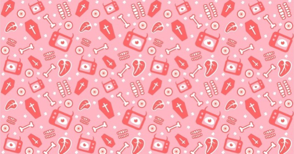 pink yami kawaii weirdcore background