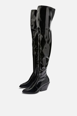 Bamboo Over The Knee Boots - Topshop USA