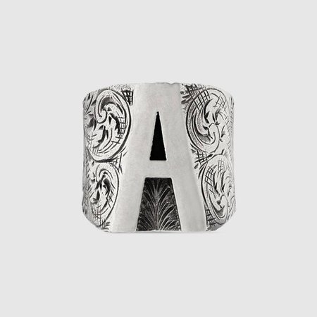 A letter ring in silver - Gucci Rings 554241J84000811