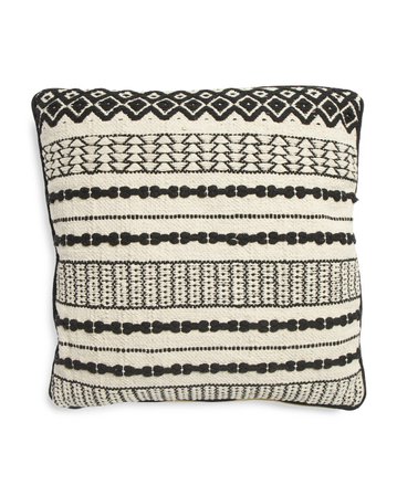Made In India 22x22 Textured Pillow - Throw Pillows - T.J.Maxx