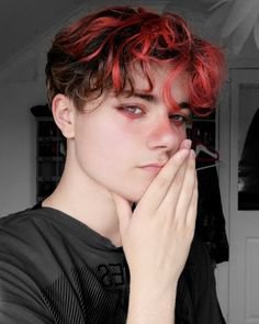 748 images about boys on We Heart It | See more about boy, aesthetic and grunge | Men hair color, Boys dyed hair, Boys colored hair