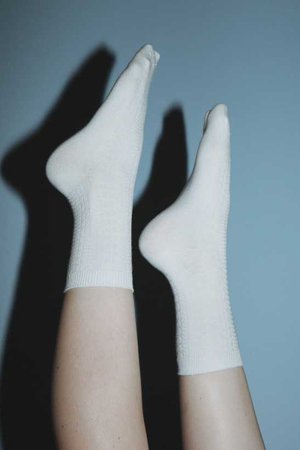 White Knit Socks - Socks - Accessories