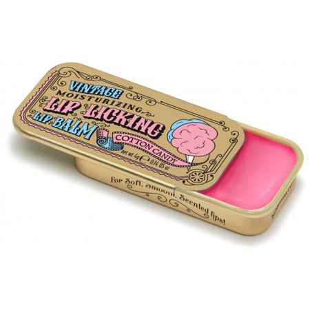 Cotton Candy Lip Licking Flavored Lip Balm - Vintage Slider Tin