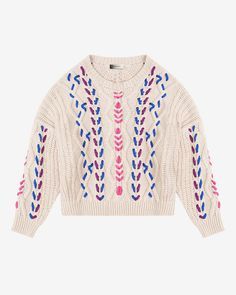 Isabel Marant Etoile Zola cable knit white sweater